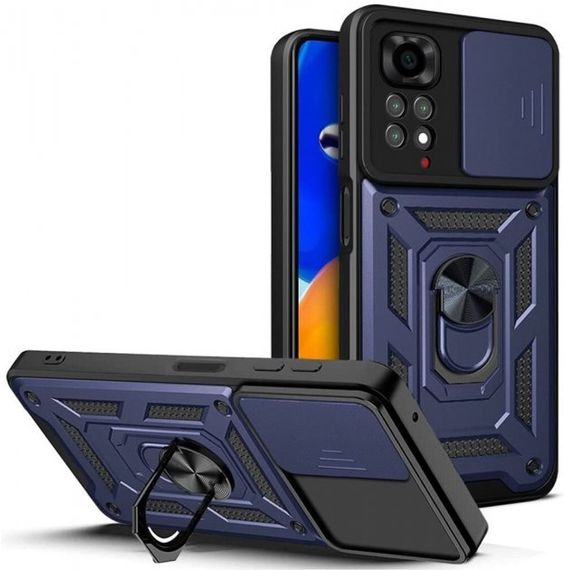 Чохол Defender з захистом камери для Xiaomi Redmi Note 11 4G / 11s / Note 12s колір Синiй | Зображення 1