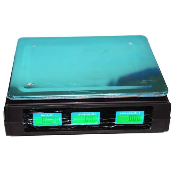 Ваги торгові електронні до 50 кг, MT-208B / Акумуляторні ваги з лічильником ціни / Настільні ваги для торгівлі | Зображення 6