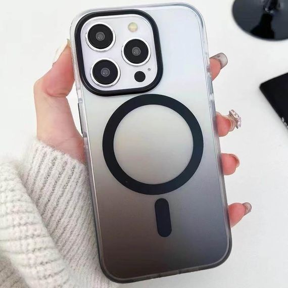 Чехол TPU+PC Phantom with MagSafe для Apple iPhone 16 Pro Max (6.9") Black | Зображення 1