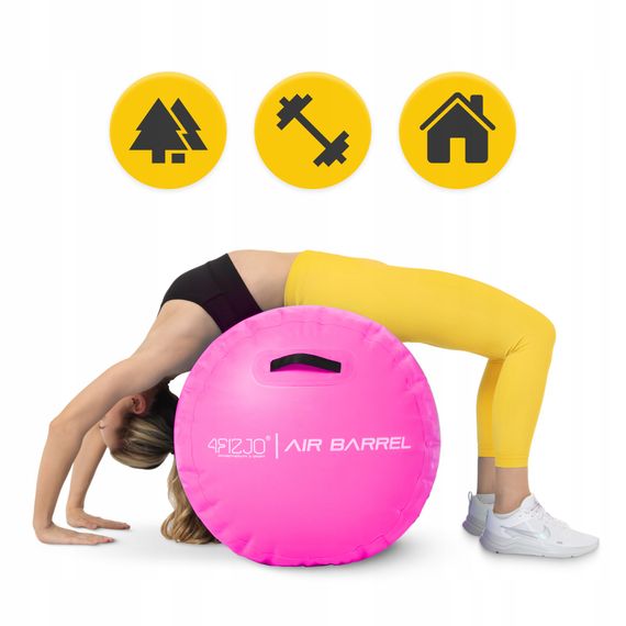 Повітряна бочка для гімнастики 4FIZJO Air Barrel 100 x 75 см Pink (P-5905973405485) | Зображення 6