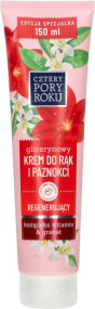 ЧОТИРИ ПОРИ РОКУ Гліцериновий відновлювальний крем для рук та нігтів, вітамінний комплекс та гранат 150 мл