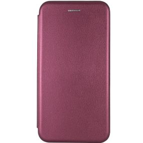 Кожаный чехол-книжка Classy для Infinix Note 40 Pro 4G Бордовый