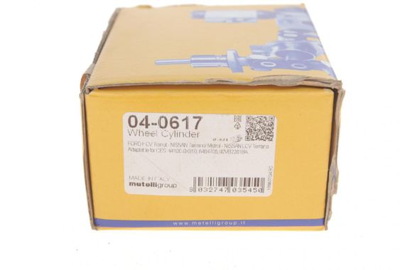 Циліндр гальмівний задній Ford Transit 91-00 Nissan Terrano II 93-07 04-0617 | Зображення 3