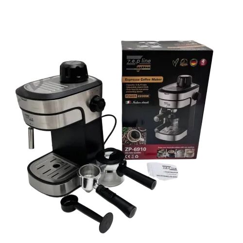 Кавоварка еспресо на 4 стакана 2200Вт XPRO ZP-6910 (45455-ZP-6910_1428) | Зображення 5