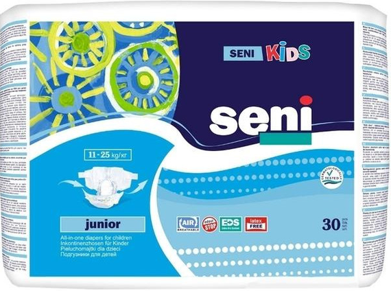 Підгузки одноразові для дітей Seni Kids Junior 30 шт | Зображення 1