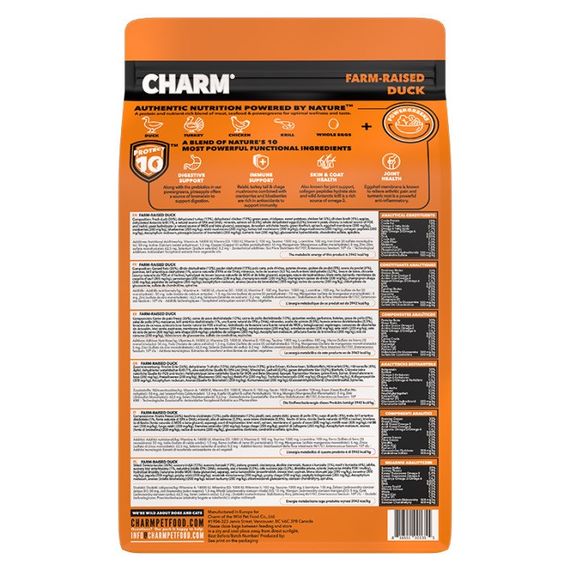 Сухий корм для собак з качкою Charm Farm-Raised Duck, 10 кг | Зображення 1