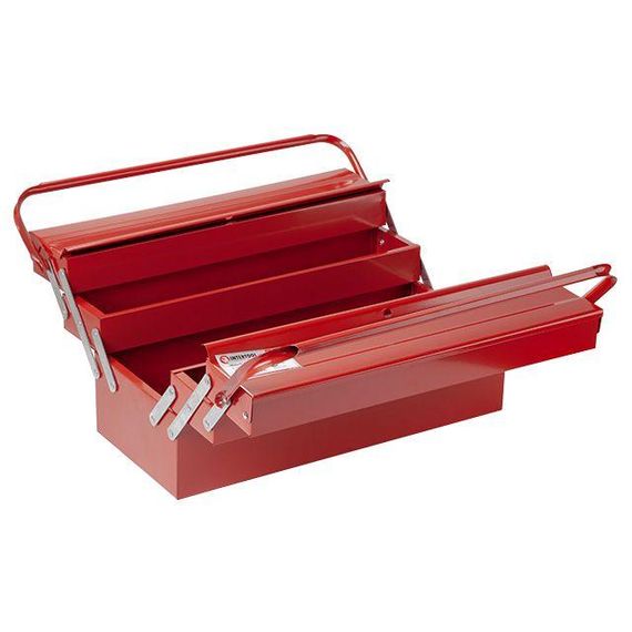 Ящик для інструментів металевий 450 мм, 5 секцій INTERTOOL HT-5045 | Зображення 1