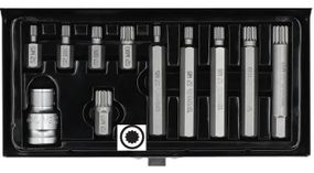 Набір біт насадка викрутки SPLINE перехідник 11 штук YATO YT-0415