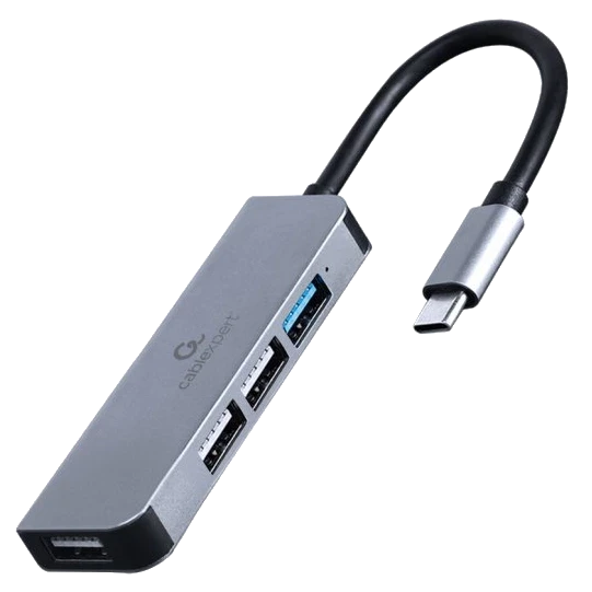 Cablexpert UHB-CM-U3P1U2P3-01USB-С 1 х USB 3.1 Gen1 (5 Gbps), 3 х USB 2.0 USB-концентратор - Повербанки