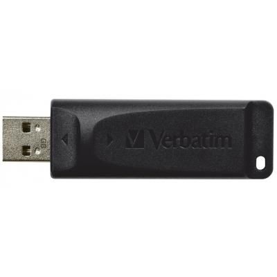USB флеш накопичувач Verbatim 32GB Slider Black USB 2.0 (98697) | Зображення 1