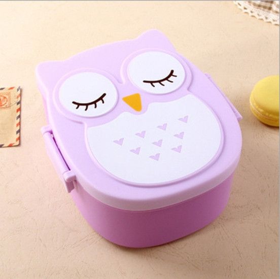 Детский ланч бокс Bento Совушка Фиолетовый | Зображення 1