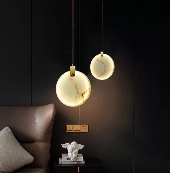 Люстра світлодіодна підвісна LED світильник для квартири на стелю лед 26625 Латунь 30-150х10х20 см. | Зображення 3