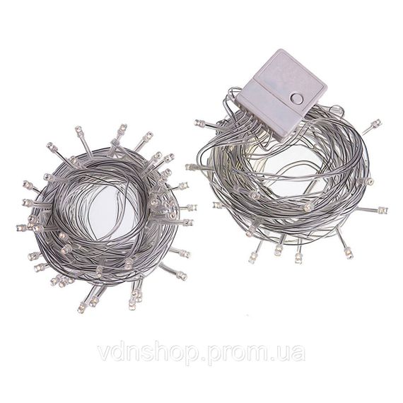 Новорічна гірлянда штора 2х2 м 80 LED кімнатна білий провід Жовтий ZWM2280LEDY | Зображення 5