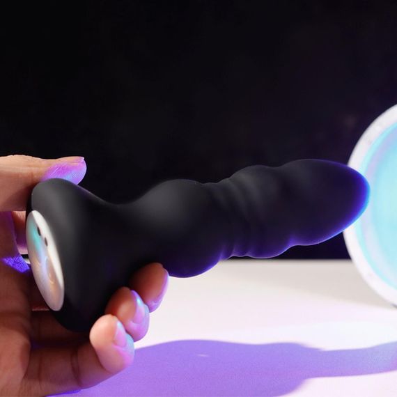 Анальная вибро пробка Lighting anal plug sexstyle | Зображення 7