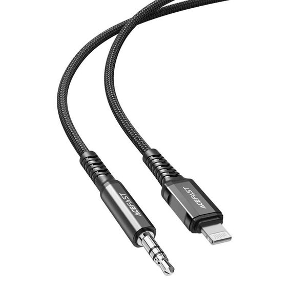 Аудіо кабель Aux Acefast C1-06 (Lightning to AUX 3.5mm) (1m) Black | Зображення 2