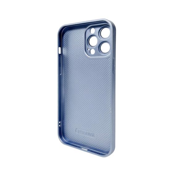 Чохол для смартфона AG Glass Matt Frame Color Logo for Apple iPhone 13 Pro Max Sierra Blue | Зображення 1