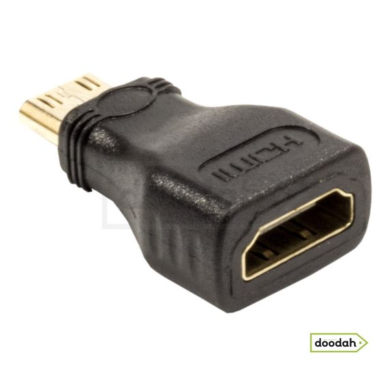 Перехідник HDMI M на HDMI mini F (1.4)  - Купити в Києві. Доставка по Україні.