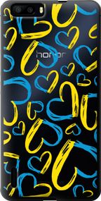 Чехол на Huawei Honor 6 Plus Сердца UA "5292u-179-17620"