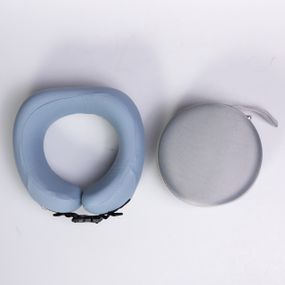 Подушка для шеи U-образная с кейсом для хранения голубой HP-56-21