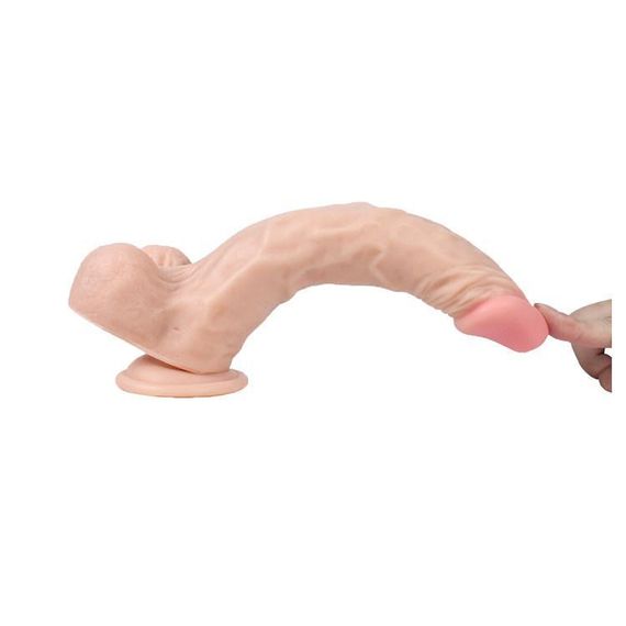 Фалоімітатор реалістичний на присосці Victory Hero тілесний Sex Aura | Зображення 3