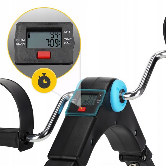 Міні велотренажер 4FIZJO Mini 2 в 1 для рук та ніг MBIKE03 Black/Blue (P-5905973401685) | Зображення 3