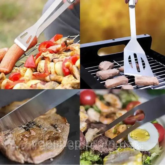 Набір для барбекю та гриль. 8 предметів. Для мангалу та тандира | Зображення 2