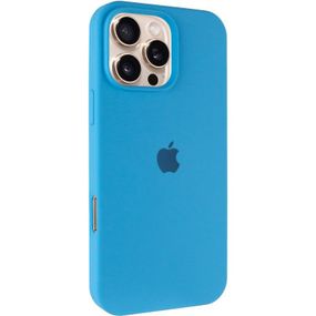 Чохол Silicone Case Full Protective (AA) для Apple iPhone 16 Pro Max (6.9") Блакитний / Blue