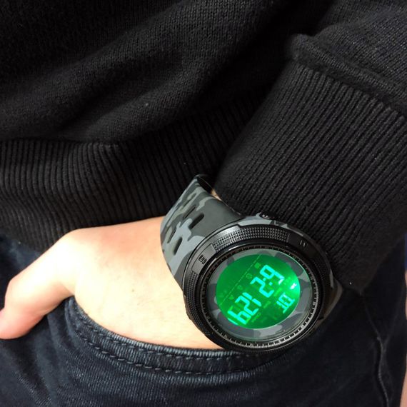 Часы для рыбалки и походов, Часы наручные электронные для парней Наручные армии VA-20