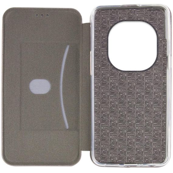 Шкіряний чохол-книжка Classy для Xiaomi Redmi Note 14 Pro 4G Сірий | Зображення 3