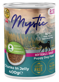 Вологий корм Mystic для ЦУЦЕНЯТ шматочки ЯЛОВИЧИНИ в желе 400г конс.