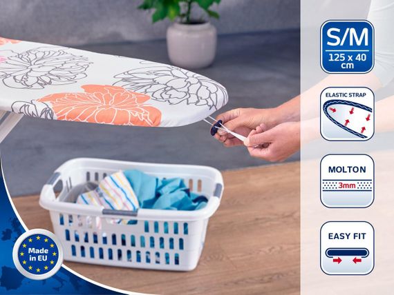 Чохол для прасувальної дошки Leifheit Cotton Comfort 125×40 см, м'який, S/M (71601) | Зображення 1