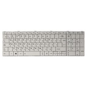 Клавиатура ноутбука PowerPlant TOSHIBA Satellite C850, C870 белый, белый фрейм (KB311781)