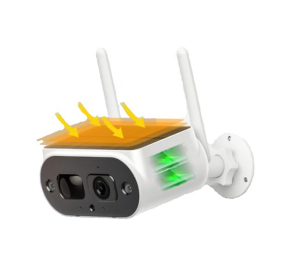 Камера видеонаблюдения WiFi Solar Camera 2MP XPRO FHD - Содержит две батареи 18650 20 (MER-15339_1519) | Зображення 3