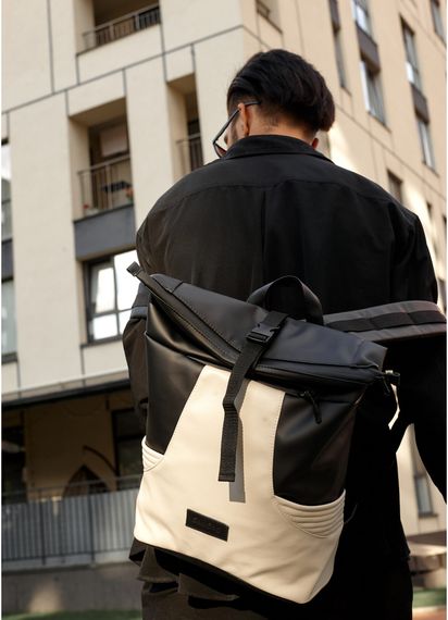 Чоловічий рюкзак Sambag RollTop X чорно-сірий 41 х 27 х 18 см (24320130m) | Зображення 8