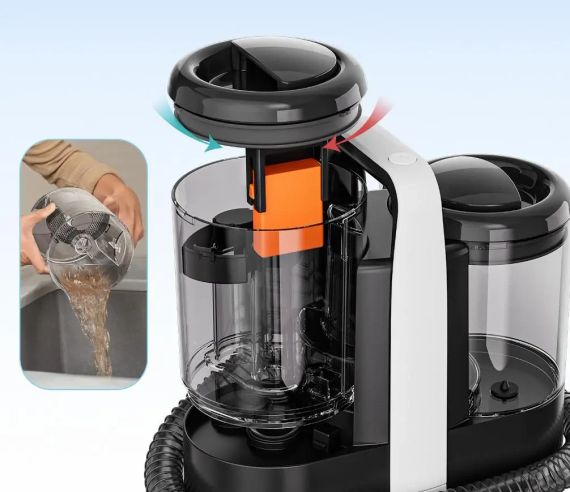 Миючий пилосос засіб для виведення плям Germatic JSC-501 (1000ватт) для килимів, текстилю та меблів | Зображення 3