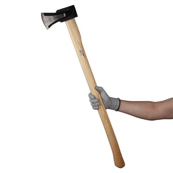 Колун кований 2000 г, з дерев'яним руків'ям INTERTOOL HT-0272 | Зображення 4