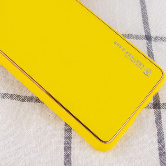 Шкіряний чохол Xshield для Samsung Galaxy S24 Ultra Жовтий / Yellow | Зображення 1