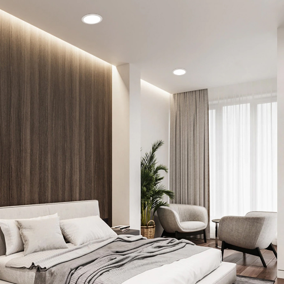 LED Панель врізна кругла 20W 5000К VL-DLBR-205 Videx | Зображення 4