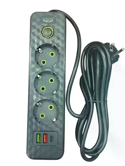 Мережевий подовжувач 26X-363 з USB і Type-C | Зображення 2