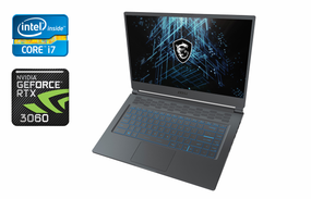 Игровой ноутбук MSI Stealth 15M A11UEKV / 15.6" (1920x1080) IPS / Intel Core i7-11375H (4 (8) ядра по 3.0 - 5.0 GHz) / 16 GB DDR4 / 512 GB SSD / nVidia GeForce RTX 3060, 6 GB GDDR6, 192-bit / WebCam / Windows 10 Home б/у