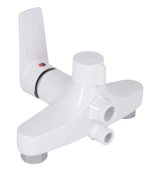 Змішувач для ванни Brinex 35W 005, Chrome/White (k35) BRIN35W005 | Зображення 4