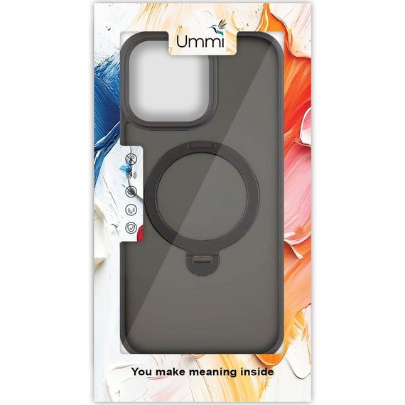 Чохол Ummi Colorful with Magnetic Fit HQ Ring для Apple iPhone 14 Pro Max (6.7") Black | Зображення 5