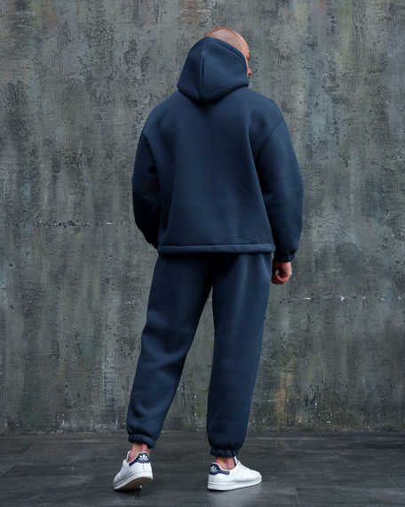 Костюм оверсайз зима преміум графіт S M | Зображення 4