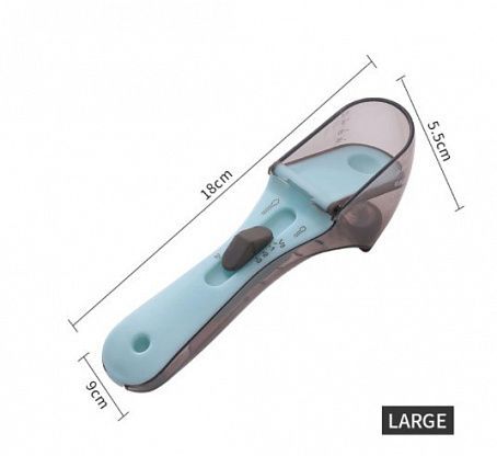 Регулируемые мерные ложки Набор из 2 шт Adjustable measuring spoon | Зображення 5