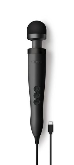 Вібромасажер DOXY3 USB-C Massager MATTE BLACK, кабель USB-C, регульована інтенсивність, компактний | Зображення 3