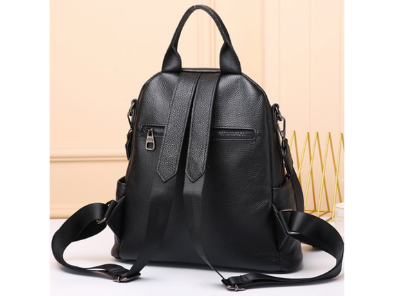 Шкіряний жіночий рюкзак міський чорний Olivia Leather 6711 | Зображення 1