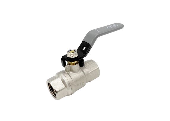Кран кульовий Nickel MAX PN40 1/2" ВВ сіра ручка ASCO 1/20 | Зображення 3