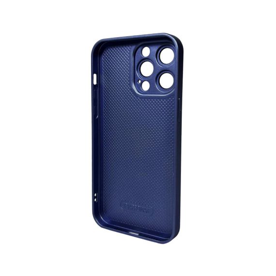 Чохол для смартфона AG Glass Matt Frame Color Logo for Apple iPhone 15 Pro Max Navy Blue | Зображення 1