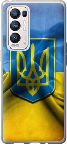 Чехол на Oppo Reno5 Pro Plus Флаг и герб Украины 1 "375u-2243-17620"
