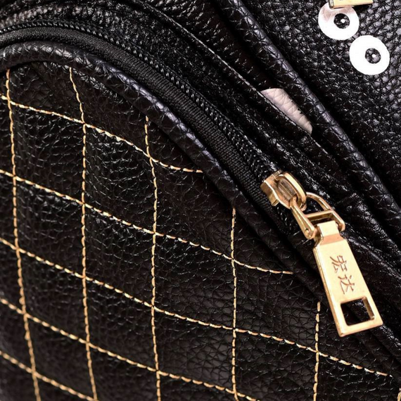 Рюкзак з екошкіри жіночий принт очі 25х35х9 см | Зображення 2